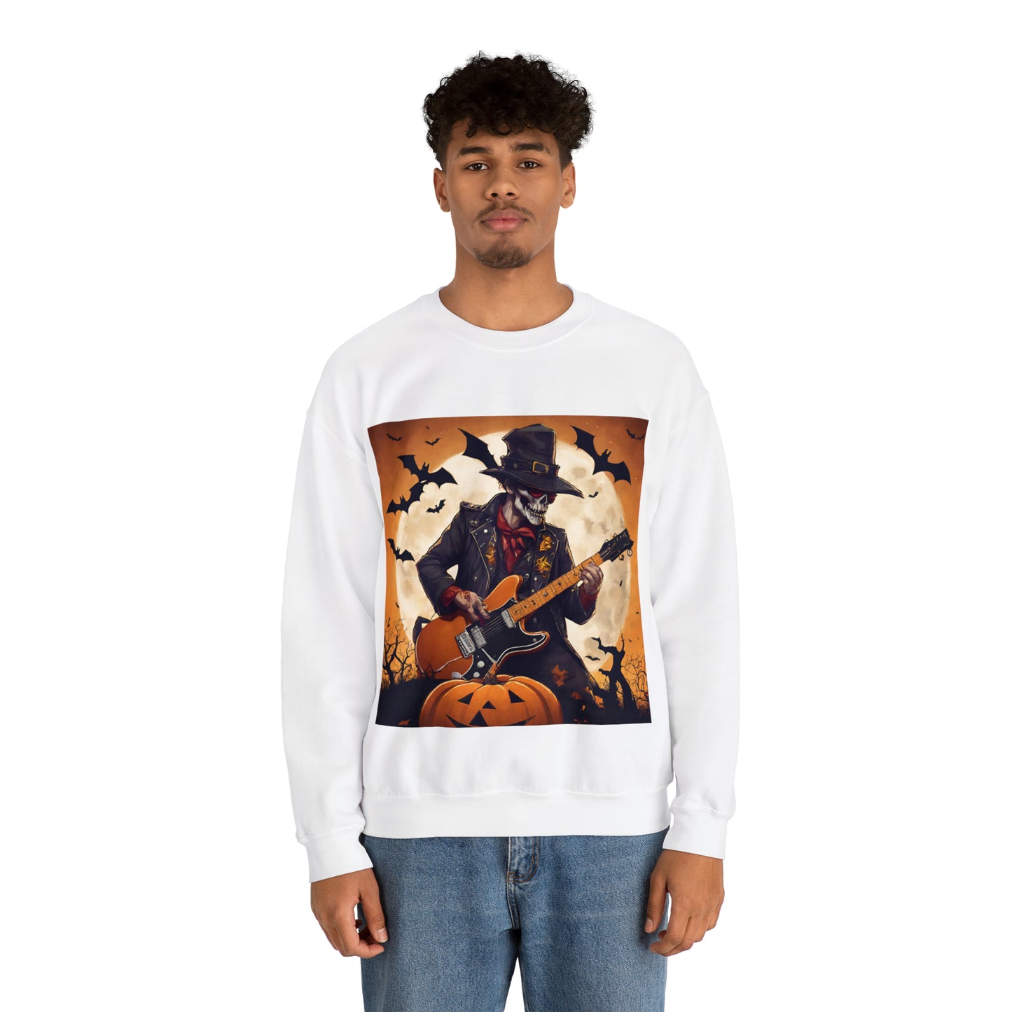 Halloween Rock Star Unisex Heavy Blend™ Crewneck Sweatshirt