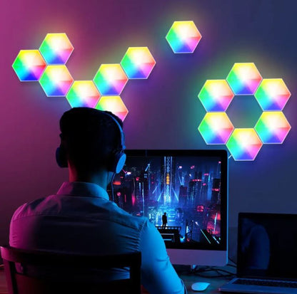 Dreamlights, RGBIC, Hexagon, Large (87*50*18MM) LED Wall Tiles,