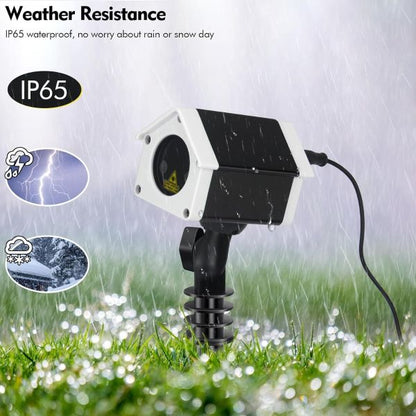 Outdoor Garden Laser Light Projector, Waterproof IP65 with 16 Christmas Patterns and Remote Control