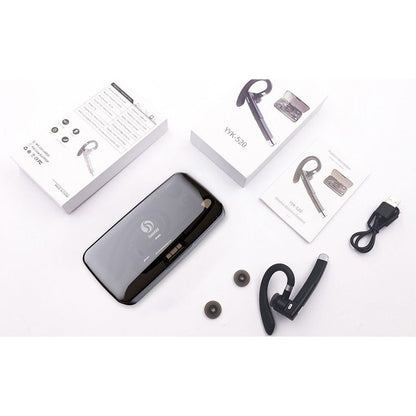 YYK-520 Hands-free, Waterproof, Wireless Headset with Mic, Bluetooth 5.0 with 500mah Charging Case