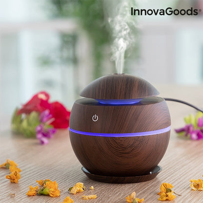 Mini humidifier scent diffuser dark walnut