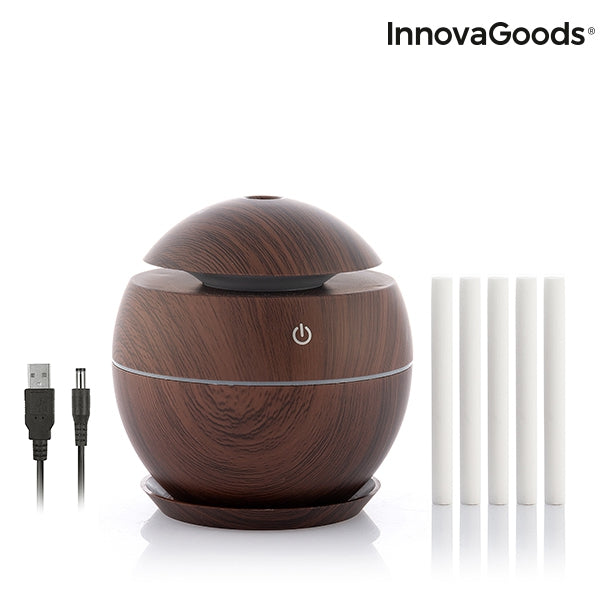 Mini humidifier scent diffuser dark walnut