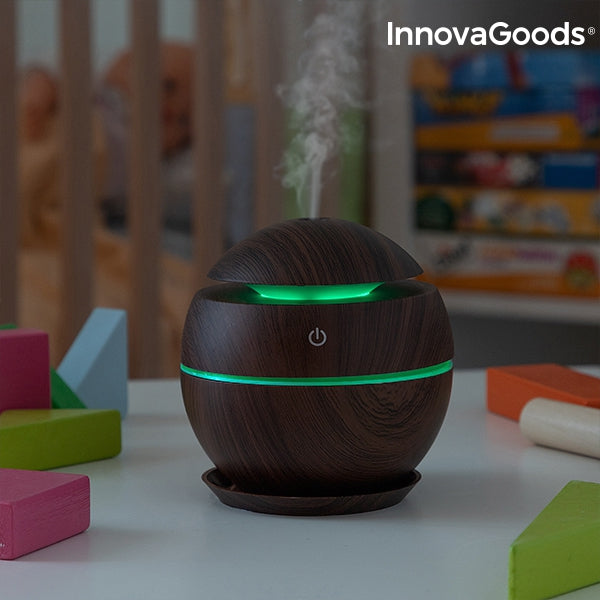 Mini humidifier scent diffuser dark walnut